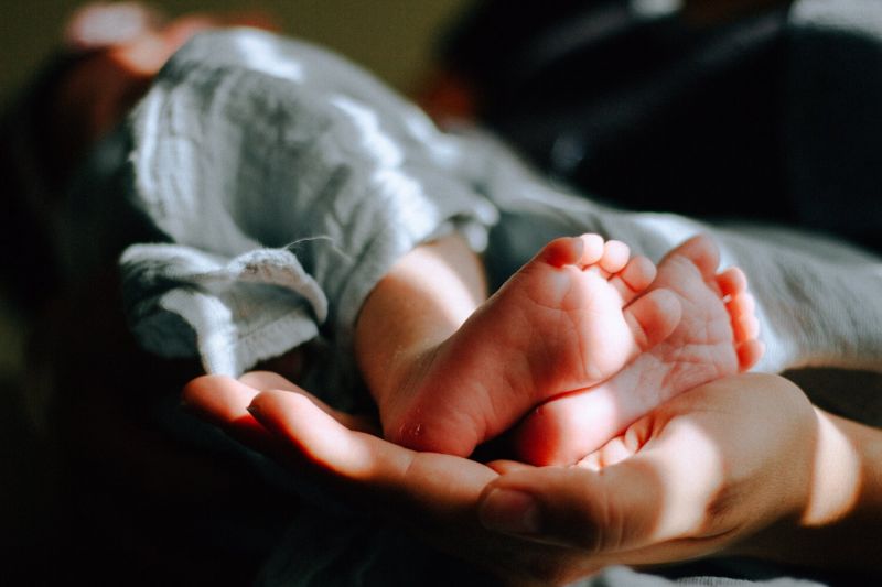 Newborn in arms